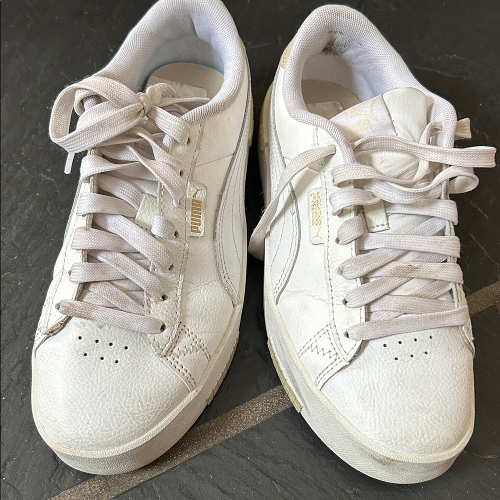 Puma Classic White Leather Sneakers